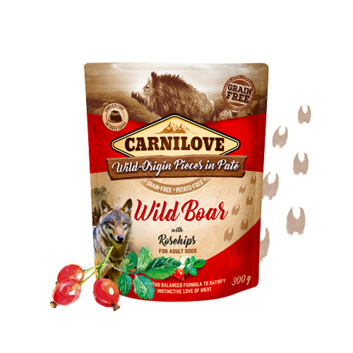 CARNILOV PATE WILDBOAR+ROSEHIP 300G