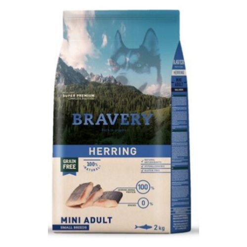 BRAVERY HERRING MINI ADULT SMAL 2KG