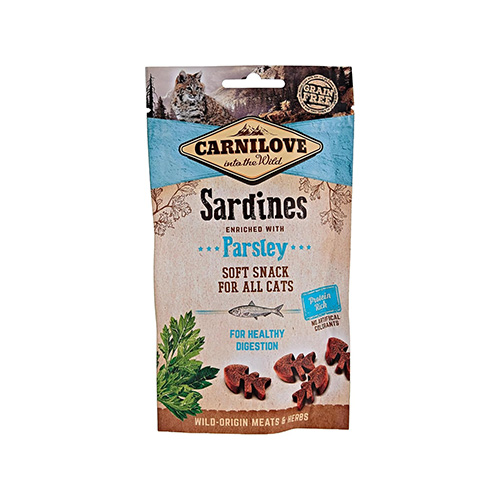 CARNILOVE - SNACK CAT SARDINE ENRICHED WITH PARSLEY 50G