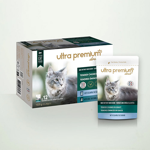 ULTRA PREMIUM SAUM&CABILLAUD ÉMINCÉS CT 12 SACHET