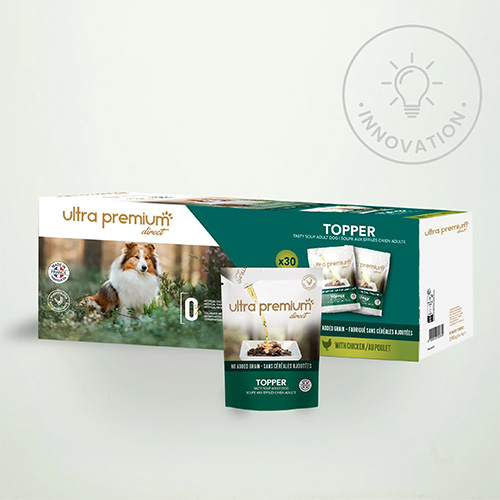 ULTRA PREMIUM TOPPER POULET & CAROTTES 30 SACHETS FRAÎCHEURS
