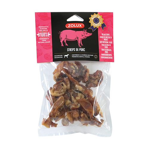 SNACK OREILLE DE PORC STRIPS ZOLUX 500GR