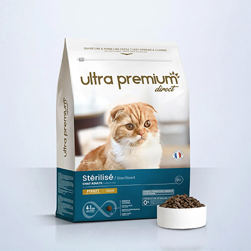 ULTRA PREMIUM CHAT ADULTE STÉRILISÉ - POULET & RIZ 10 KG
