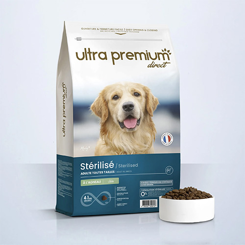 ULTRA PREMIUM CHIEN ADULTE STÉRILISÉ TOUTES TAILLES 12 KG
