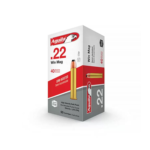 CARTOUCHE 22LR AGUILA MAG HIGH VEL.CU 40gr