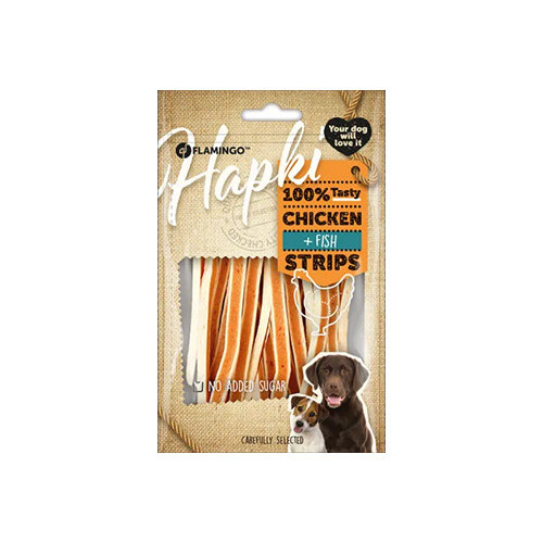 FRIANDISE HAPKI POULET& POISSON 85G