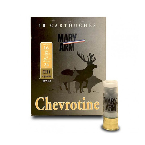 CARTOUCHE MARY  CHEVROTINE 9 GRAINS CAL12 /10