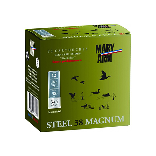 CARTOUCHE MARY STEEL MAGNUM 38G P3+4  C12 /25