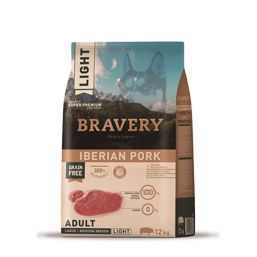 BRAVERY PORK ADUL LIGHT LRG/MED 12K