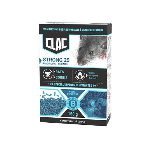 RATICIDES ESPECES RESISTANTES GRAINS (MAIS) 150GR