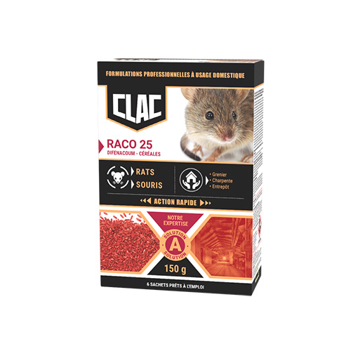 RATICIDES RAT SOURIS AVOINE 150GR