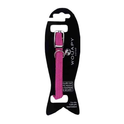 COLLIER CHAT ELASTIC FUSHIA