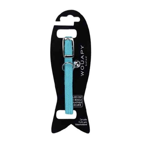COLLIER CHAT ELASTIC TURQUOISE