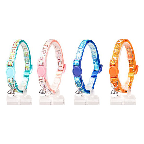 COLLIER CHATS CARRÉS RETRO NYLON