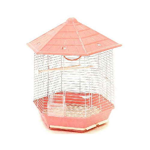 "Cage oiseaux hexagonale ""SOLEIL""