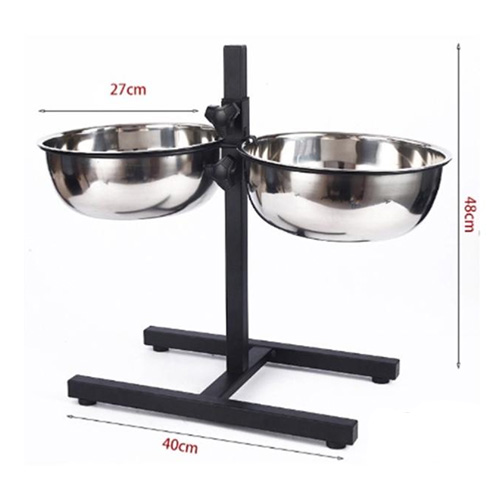 SUPPORT 2 GAMELLE INOX 27CM GLASGOW