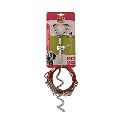 PIQUET D'ATTACHE+CABLE 4,5M