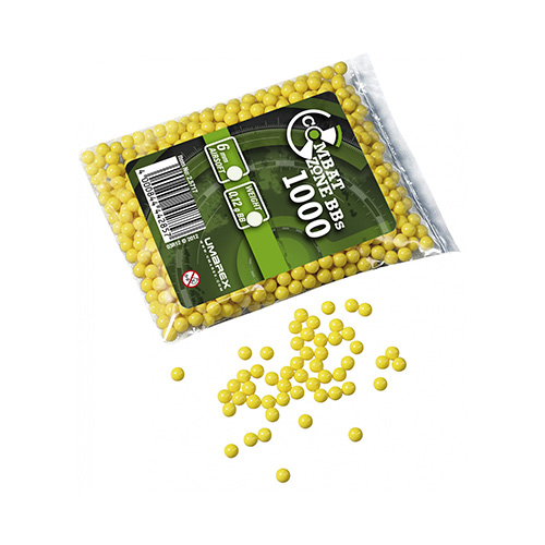 BILLE BBS COMBAT ZONE 6MM 12G JAUNE
