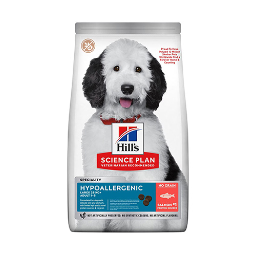 HILL'S SP ADULT HYPOALLERGENIC GRANDE RACE SAUMON 12KG