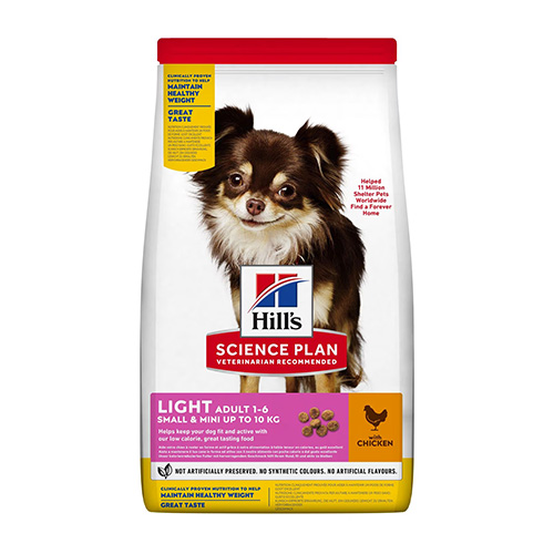 HILL'S SP ADULT LIGHT SMALL & MINI PETIT CHIEN POULET 1,5KG