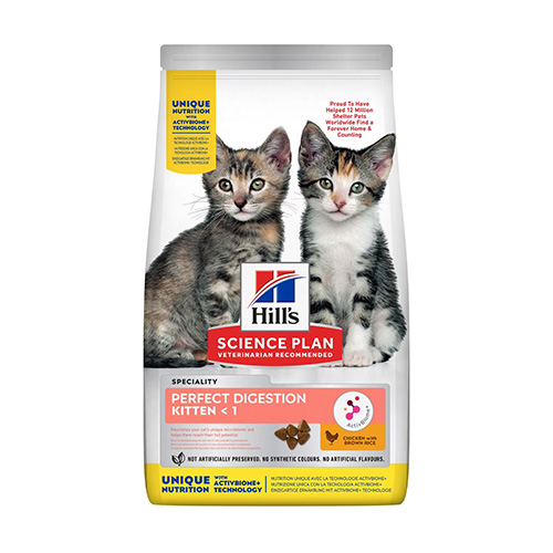 HILL'S SP PERFECT DIGESTION CHATON POULET ET RIZ COMPLET 1,5KG