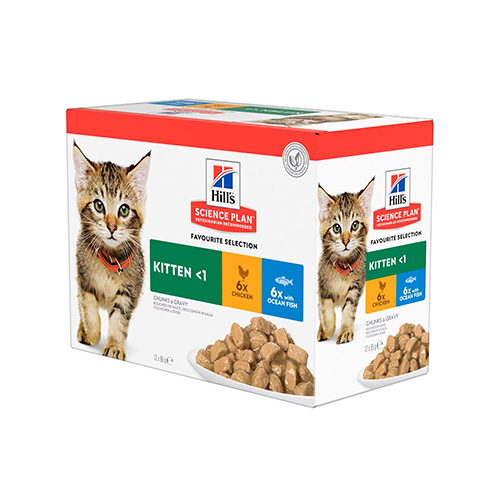 SP KITTEN 12 SACHET MIX POUL/POIS