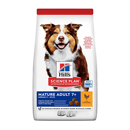 HILL'S SP CHIEN ADULTE MATURE 7+ MEDIUM POULET 2,5KG