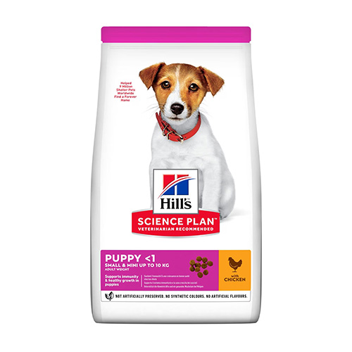 HILL'S SP PUPPY SMALL & MINI CHIOT DE PETITE TAILLE POULET 1,5KG