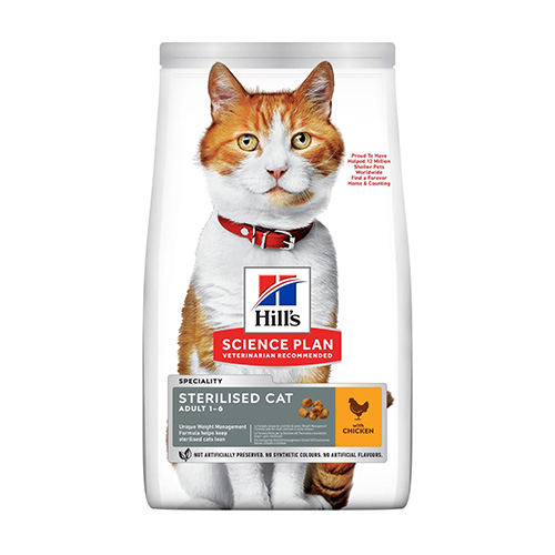 HILL'S SP YOUNG ADULT STERILISED CHAT POULET 1,5KG
