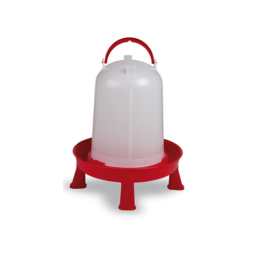 ABREUVOIR VOLAILLE ECO 10L + PIEDS ROUGE