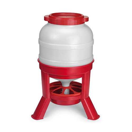 TREMIE SUR PIED PLASTIQUE 30L ROUGE