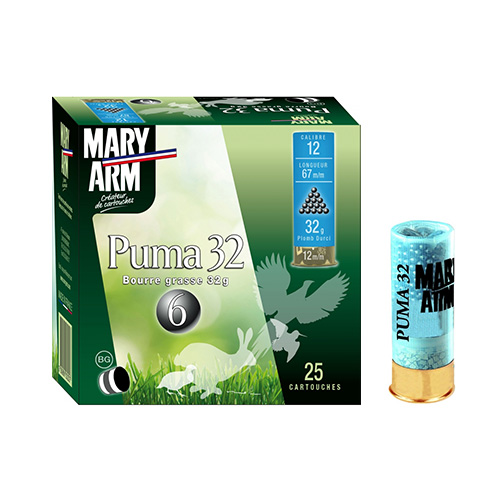 CARTOUCHE MARY 32G P7.5 PUMA BOURRE GRASSE C12/25