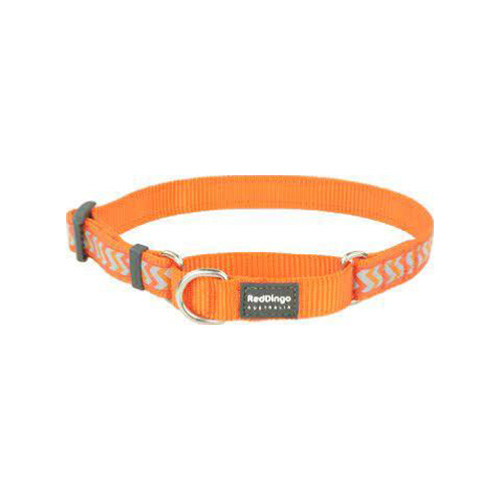 COLLIER CHAT REFLEC ZIGGY ORANGE
