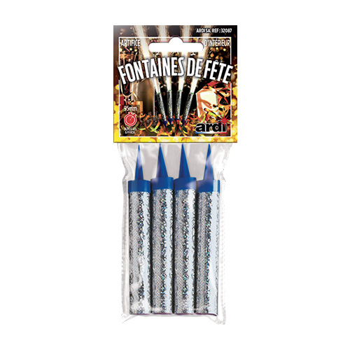 FONTAINE DE FETE 95 MM 40 SECONDES SACHET DE 4